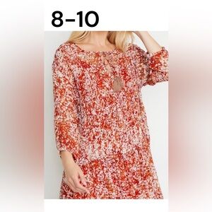 CREAM CLOTHING CRLeona Dress Size 38 (8-10) Boho Sheer Flowy Feminine